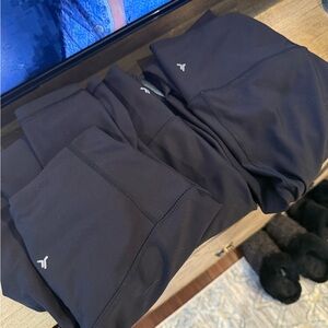 Old Navy Black Leggings Three Pair like new